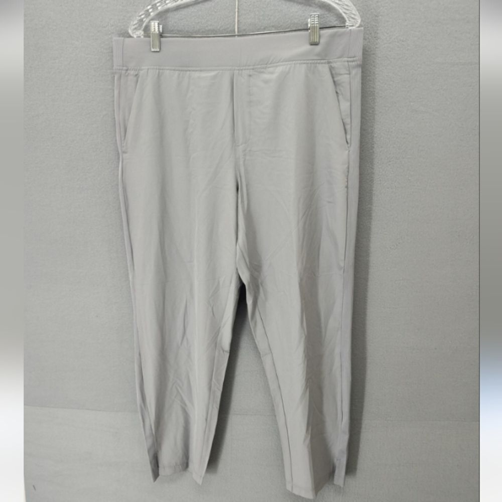 Pants Xl Stretch Pull On Casual Modern Fit Lightweight Pockets Womens Tan Khaki